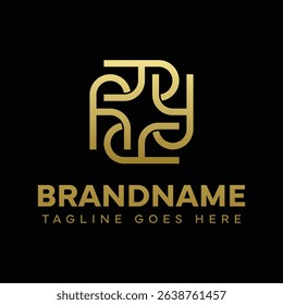 Letters YYYY Ornament Logo, symbolizing elegance, harmony, and creativity