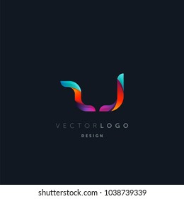 Letters Z J, Z & J logo, multi colour letters icon vector template.