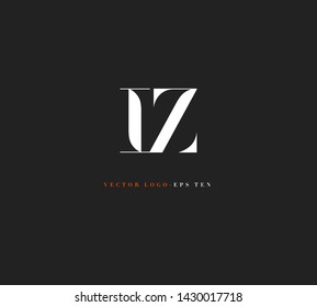 Letters I & Z Joint logo icon vector for business card and corporate identity.