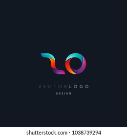 Letters Z O, Z & O logo, multi colour letters icon vector template.