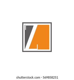 Letters Z orange gray