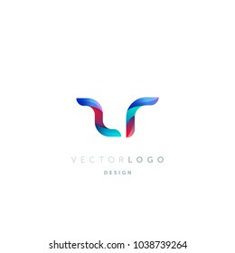 Letters Z R, Z & R logo, multi colour letters icon vector template.