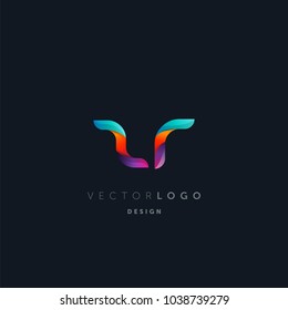 Letters Z R, Z & R logo, multi colour letters icon vector template.