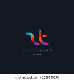 Letters Z T, Z & T logo, multi colour letters icon vector template.