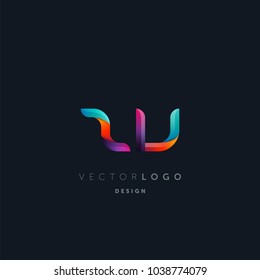 Letters Z V, Z & V logo, multi colour letters icon vector template.