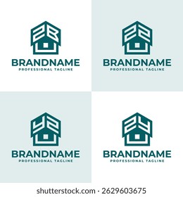 Letters ZB ZZ ZY YZ Home Roof Logo, suitable for any business related to house