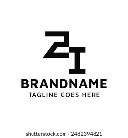 Letters ZI Monogram Logo Set, geeignet für jedes Geschäft mit IZ oder ZI Initialen