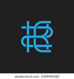 letters zkc simple linked geometric line logo vector 