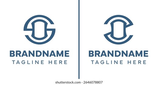 Letras SO e ZO Monogram Logo, adequado para qualquer negócio com iniciais SO OS ZO OZ