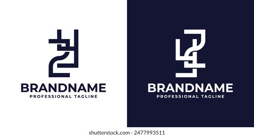 Buchstaben ZY und YZ Monogram Logo, geeignet für jedes Geschäft mit YZ oder ZY Initialen