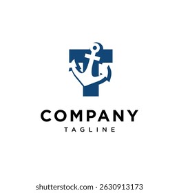 Vetor do ícone de logotipo Âncora da CartaT