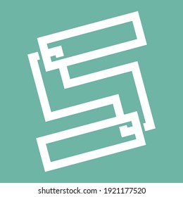 Diseño del logotipo del monograma Lets S