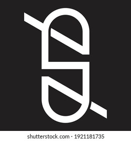 Diseño del logotipo del monograma Lets S