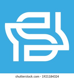 Diseño del logotipo del monograma Lets S