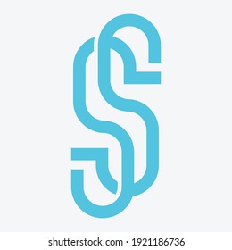 Lettes S Monogram Logo Design