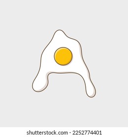 Abstrakt ein Ei-Logo schreiben