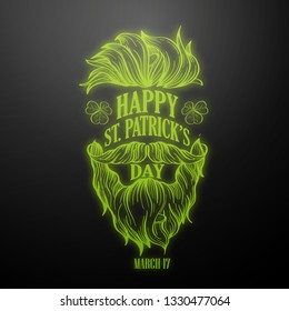 Lettring for Saint Patricks Day. Vector illustration, EPS 10