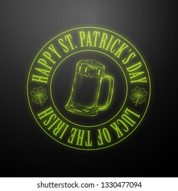 Lettring for Saint Patricks Day. Vector illustration, EPS 10