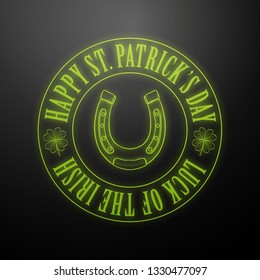 Lettring for Saint Patricks Day. Vector illustration, EPS 10