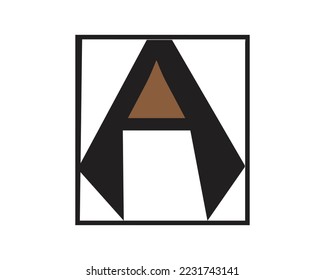 A lettter logo creative design vector template