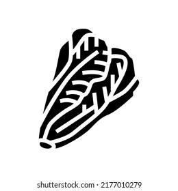 lettuce cabbage glyph icon vector. lettuce cabbage sign. isolated symbol illustration