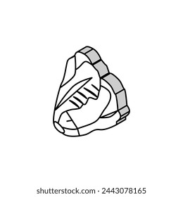 lettuce cabbage isometric icon vector. lettuce cabbage sign. isolated symbol illustration