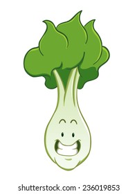 Lettuce Cartoon Character