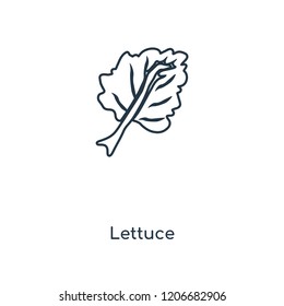 Lettuce concept line icon. Linear Lettuce concept outline symbol design. This simple element illustration can be used for web and mobile UI/UX.