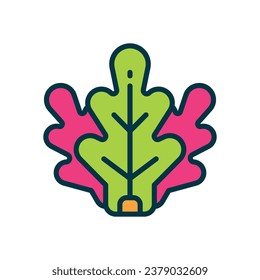 lettuce filled color icon. vector icon for your website, mobile, presentation, and logo design.