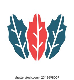 Lettuce Glyph Two Color Icon For Personal And Commercial Use.
