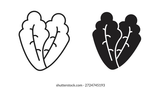 Icono de la lechuga. cartel plano lleno para el concepto móvil y el Diseño web