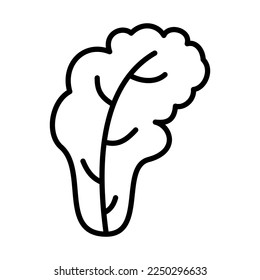 Lettuce Icon Logo Design Vector Template Illustration Sign And Symbol Pixels Perfect