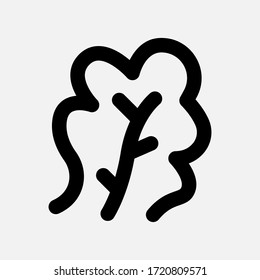 Lettuce Icon on white background