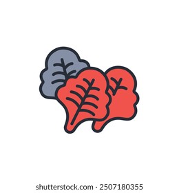 Salatsymbol. vector.Editable stroke.linear style Zeichen zur Verwendung Web-Design, logo.Symbol-Illustration.