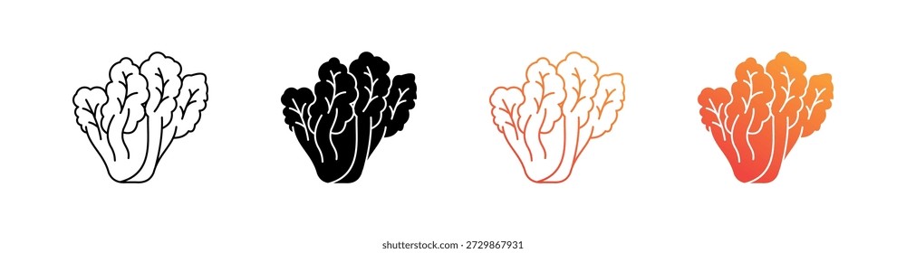 Lettuce Multiple Style Icon Set