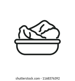 lettuce in a plate vector icon vector icon