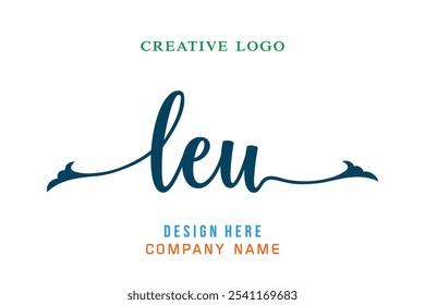 LEU  lettering logo is simple, easy to understand and authoritative