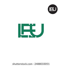 LEU Logo Letter Monogram Design