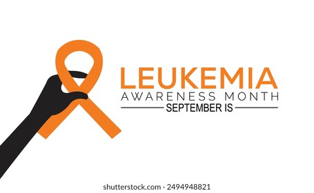 leukemia awareness month is observed every year on September.Holiday concept background, placard, banner design template Vector illustration background design.