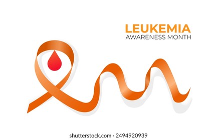 leukemia awareness month is september vector illustration. In most cases, blood cells originate from stem cells in the bone marrow.