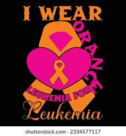 leukemia awareness tshart design vector