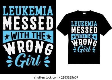 Leukemia awareness t-shirt design vector file