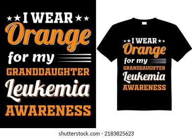 Leukemia awareness t-shirt design vector file