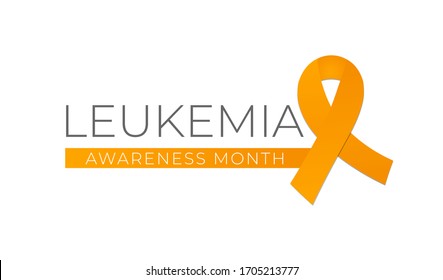 Leukemia Cancer Awareness Month Isolated Logo Icon Sign