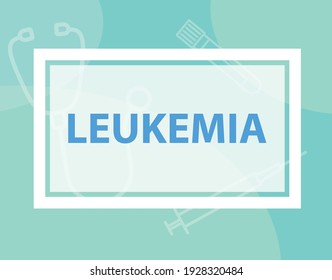 leukemia disease concept - vector illustration