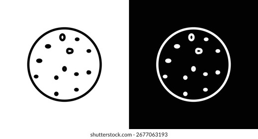 Leukämie-Symbol Schwarz-Weiß Vektorgrafik