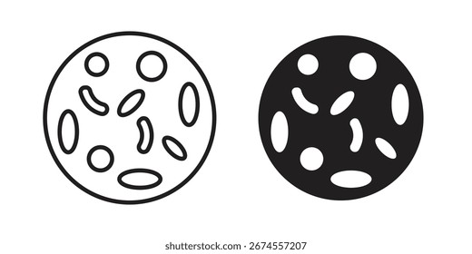 Icono de la leucemia en estilo de moda plano y liner para los diseños App ui