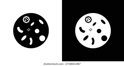 Icono de la leucemia. Pictograma simple de alta calidad. Estilo sólido moderno