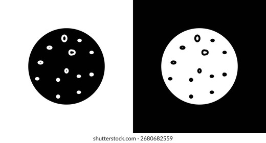 Símbolo del icono de la leucemia. diseño simple editable.