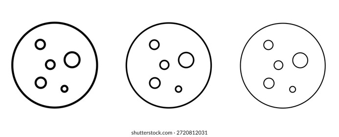Símbolo de línea delgada del icono de la leucemia en el fondo blanco, Ilustración vectorial editable del movimiento